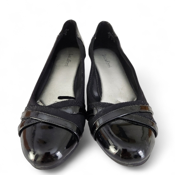 LUCA FERRI Black Wedge Comfort Slip-On Shoes size 8 - Picture 4 of 9